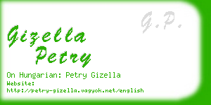 gizella petry business card